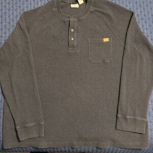 Eddie Bauer Men's 2XL Waffle Knit Hensley - Black $15